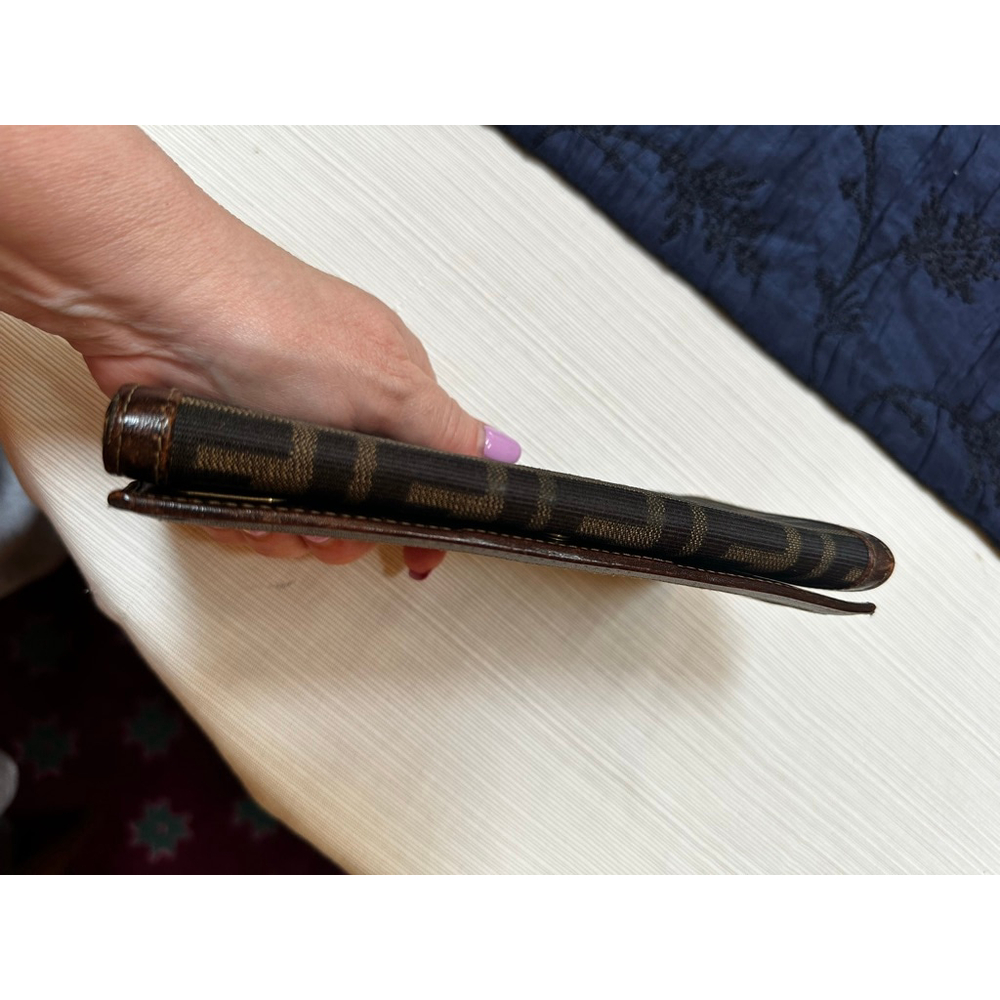 Fendi Black and Brown Monogram Wallet - Picture 7 of 14